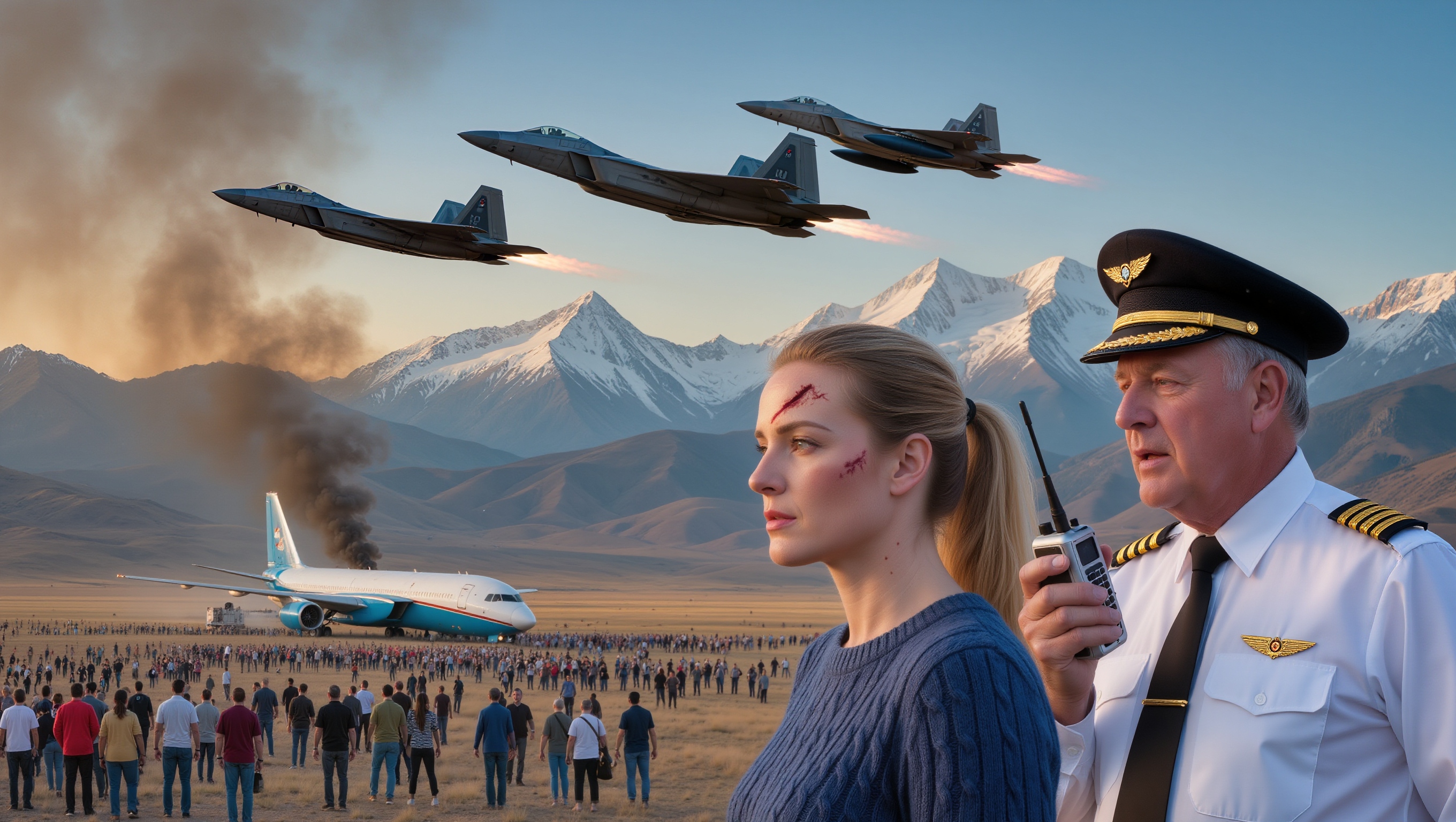 She Saved 185 Passengers – Then the F-22s Spoke Her Call Sign!