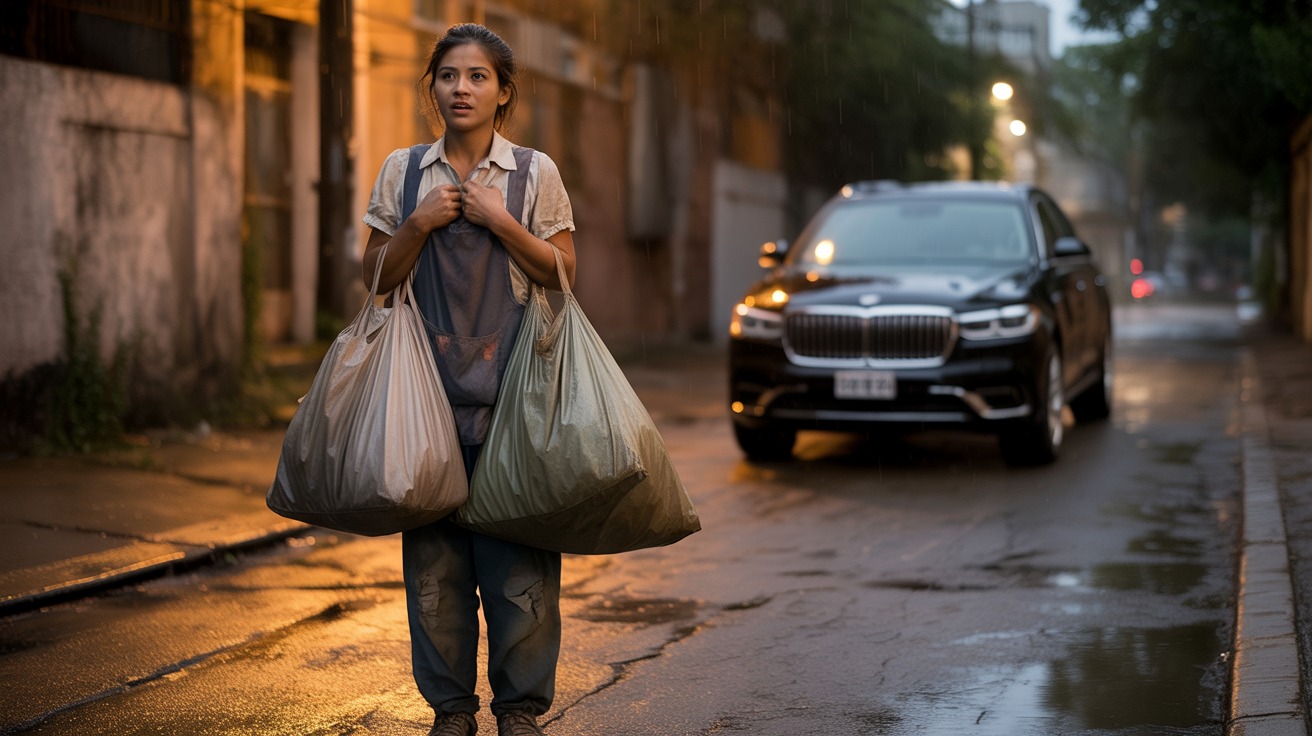 Billionaire Secretly Followed His Maid One Night – What He Discovered Will Make You Cry