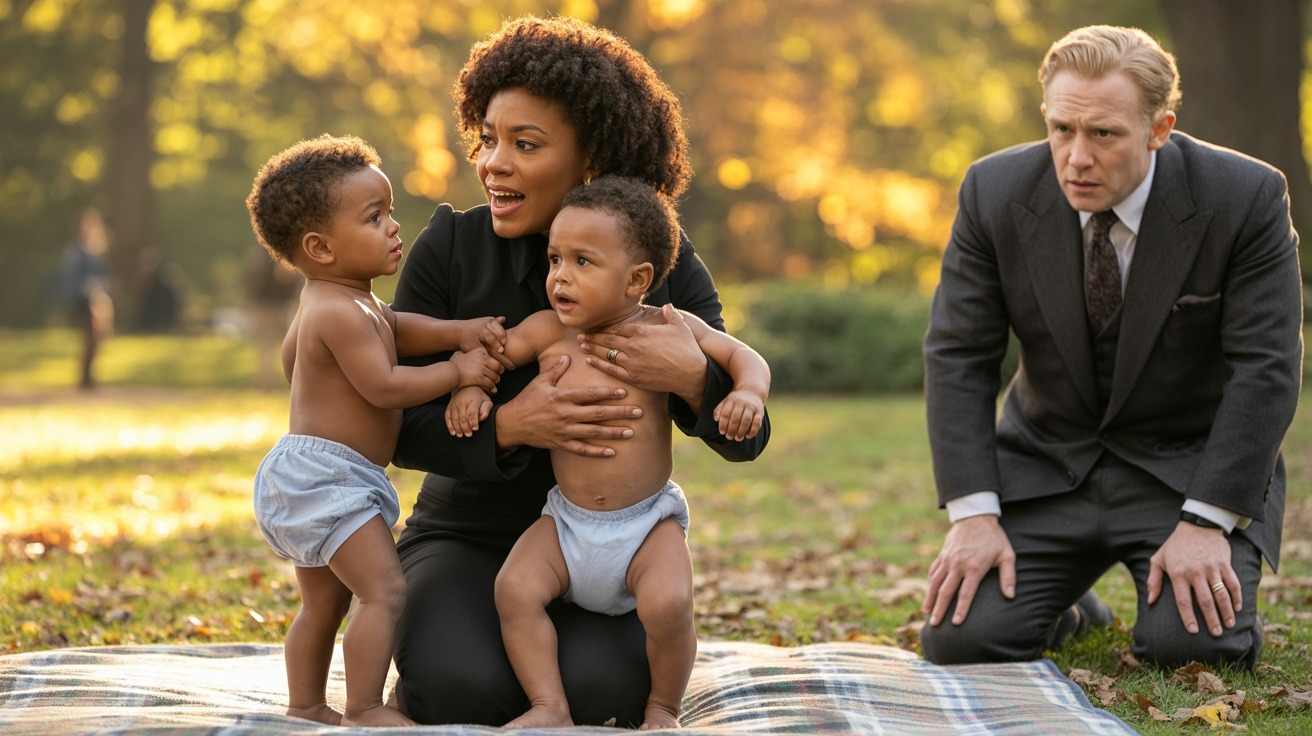 Billionaire’s Twins Couldn’t Walk and Speak-Then Black Nanny Did Something That Left Him Speechless