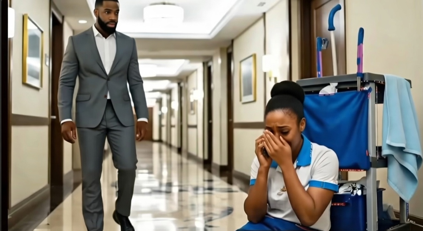 Billionaire Sees Young Hotel Cleaner Crying in the Hallway – You Won’t Believe What Happened Next…
