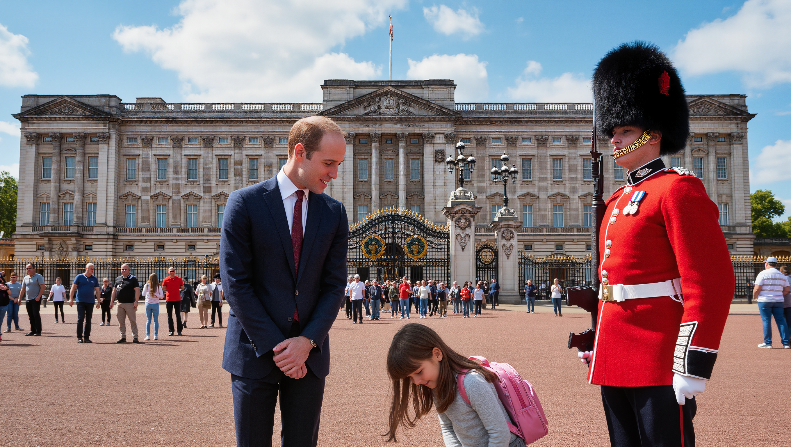 Little Girl Gave a Secret Signal to the Royal Guard. He Instantly Broke Protocol!