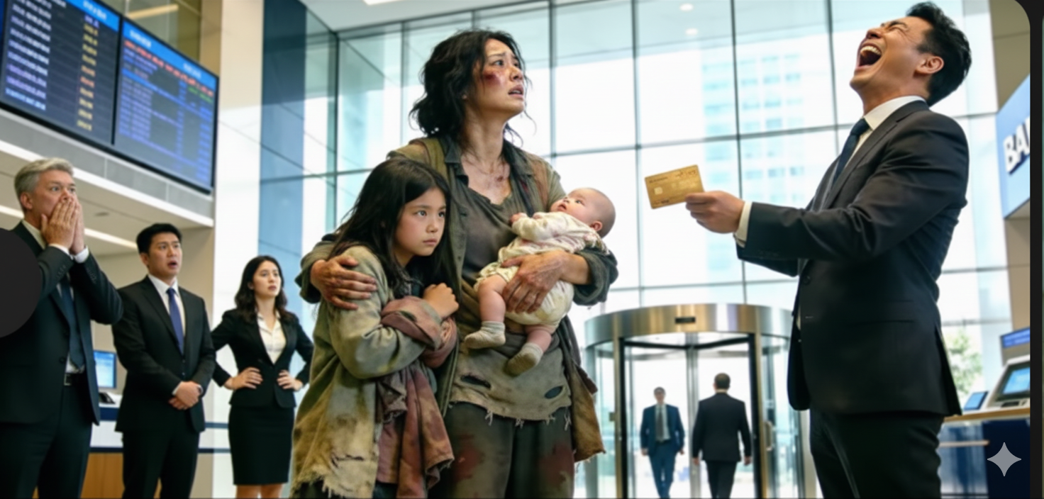 Homeless Mom Walked into Bank Holding Grandfather’s Old Card – The Screen Shocked Everyone