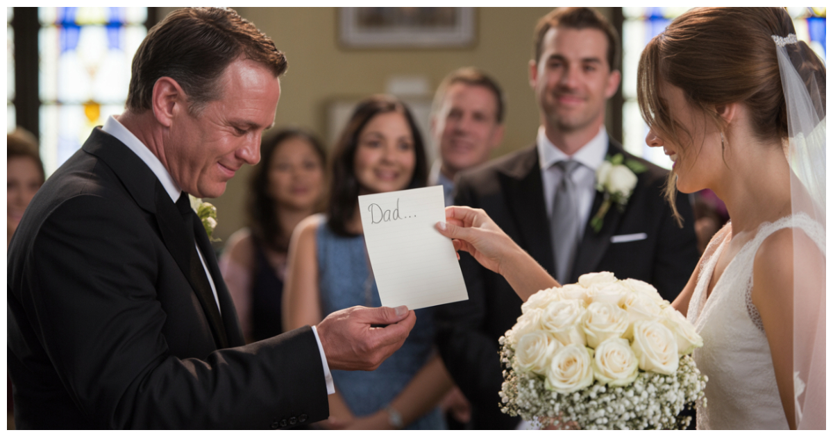 In the Middle of Her Wedding, My Daughter Gave Me a Note That Began With “Dad…”
