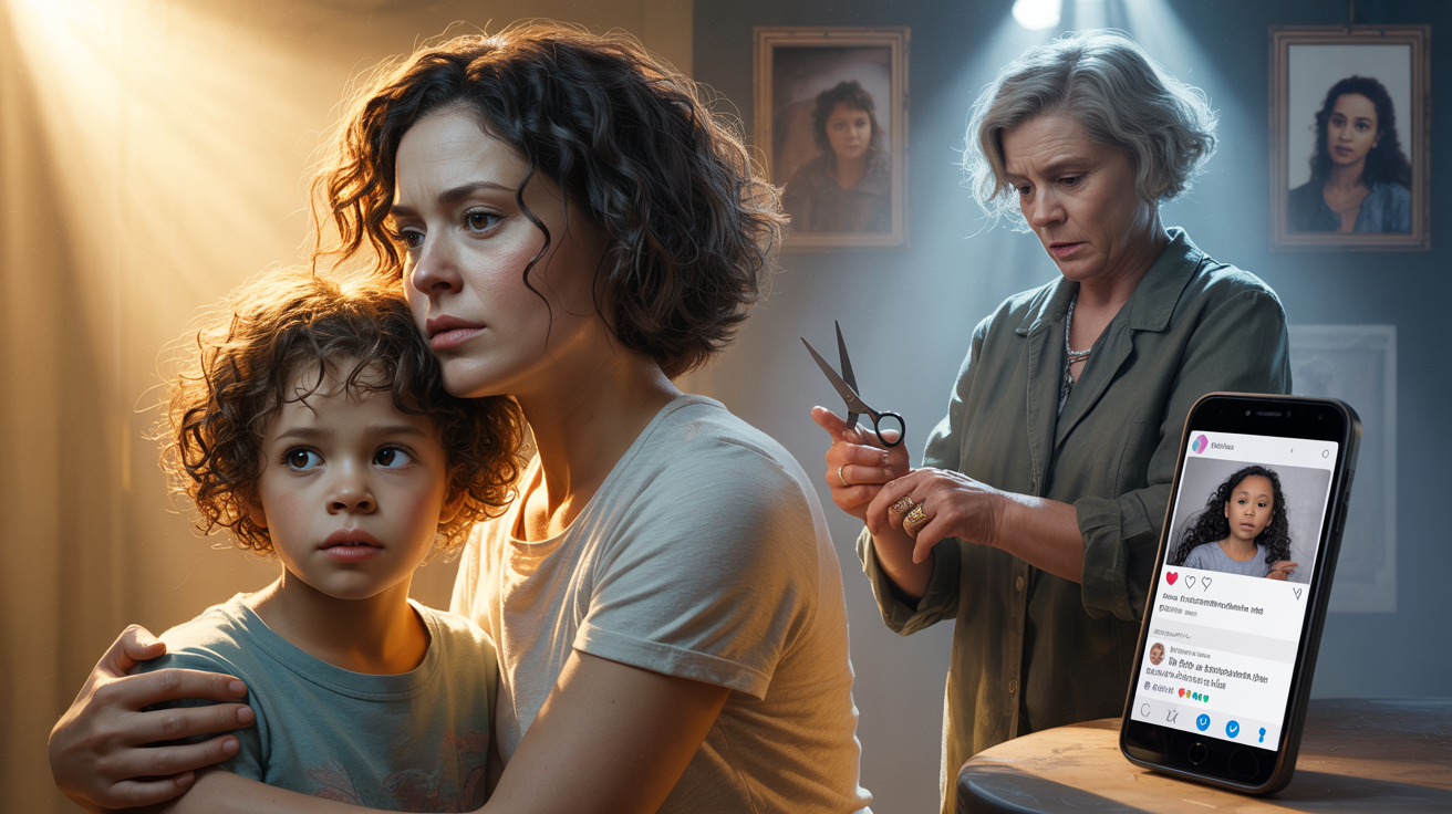 My mother-in-law CUT OFF my daughter’s CURLY HAIR to make her “MATCH BETTER”