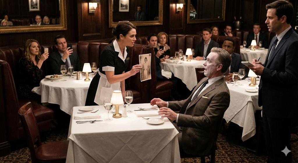 Billionaire Yells at Waitress — But Her One Sentence Freezes the Entire Restaurant