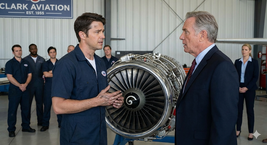 “Fix This Her Jet, I’ll Kiss You Right Now” — Ceo Mocked The Single Dad Janitor Before Everyone