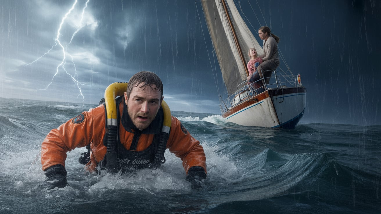 He Dove Into A Storm To Save A Mother And Child — Next Morning, Her Yacht Waited For Him