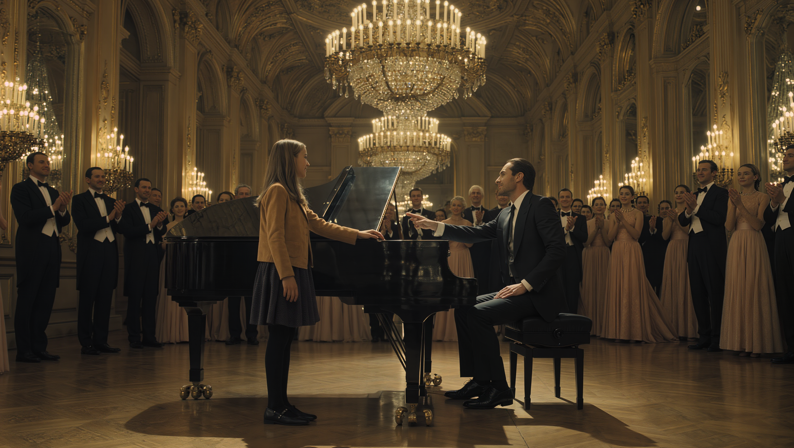 “Can I Play for a Piece of Food?” – They Laughed… Never Imagining She Was a Piano Genius…