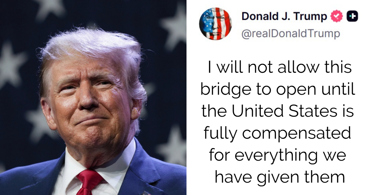 Trump Threatens To Block U.S.–Canada Bridge Unless Trade Talks Resume