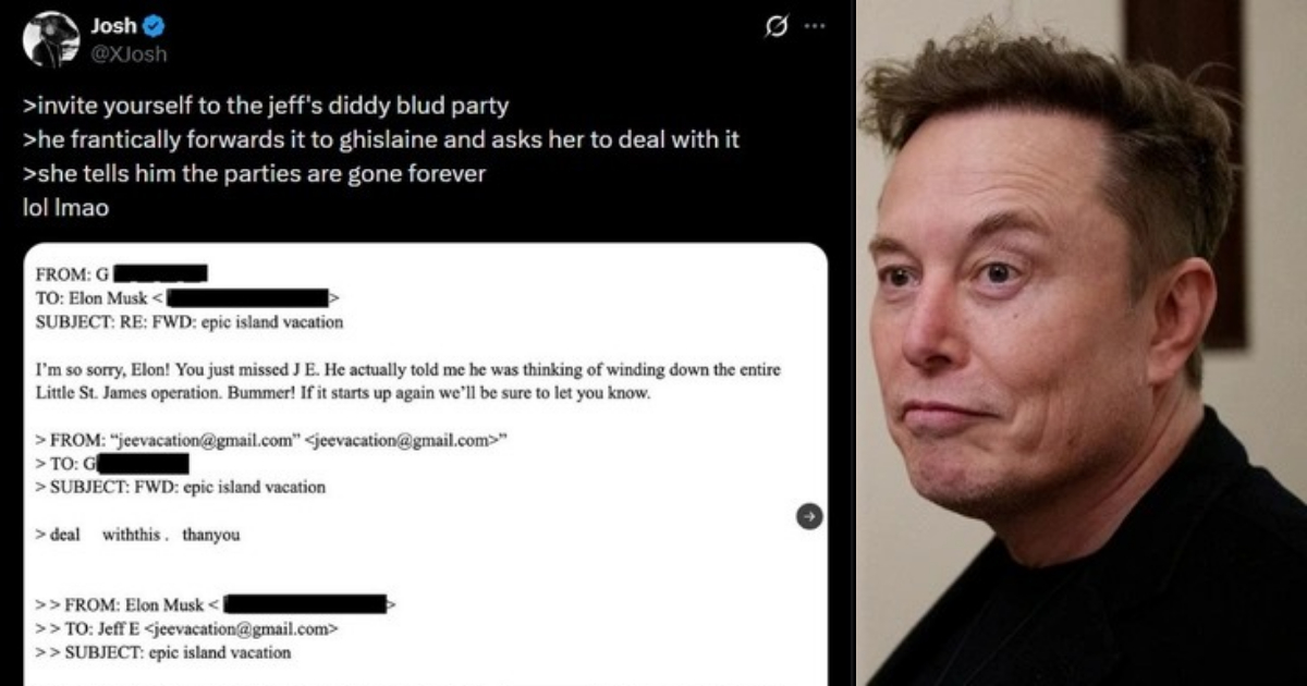 Emails Show Elon Musk Discussed Possible Visits To Epstein’s Island