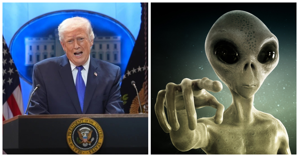 Trump Orders Release Of Aliens And UFO Records, People Call It A ‘Distraction’ From The Epstein Files