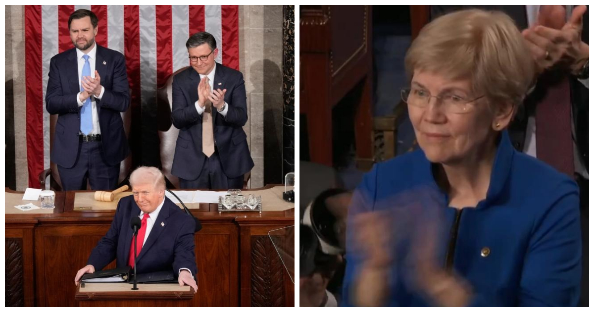 Trump Calls to Ban Congressional Stock Trading, Draws Rare Applause From Elizabeth Warren